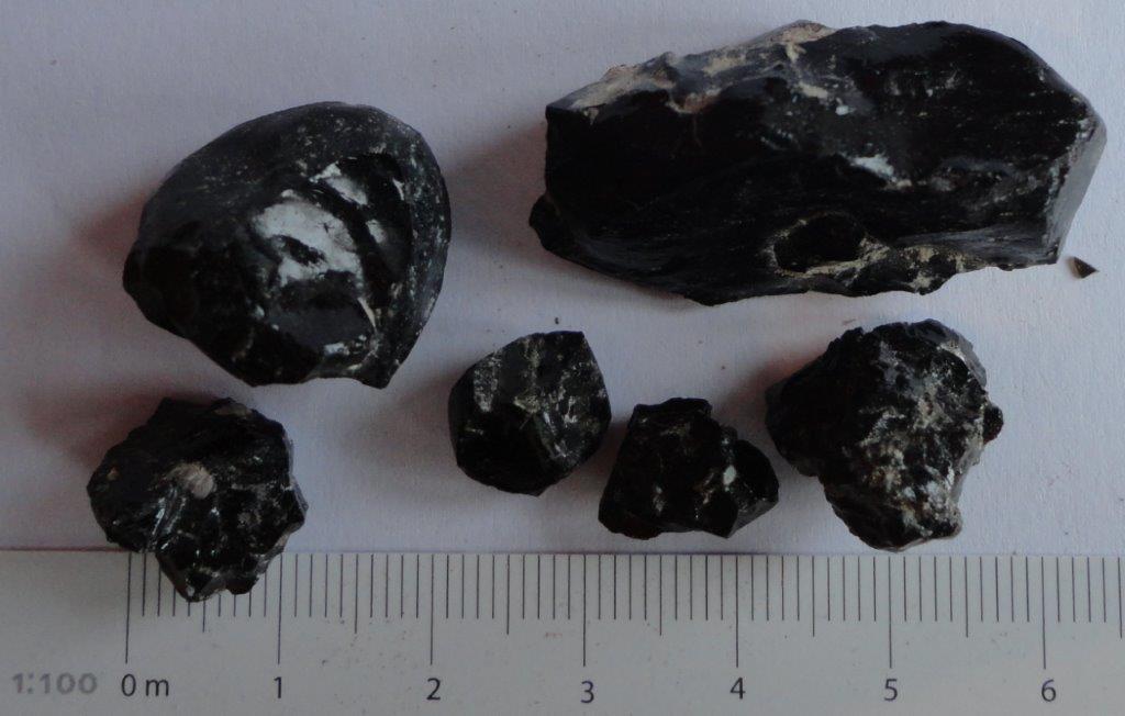Ischia. Obsidian-Gestein